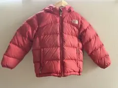 THE NORTH FACE 赤 ダウンコート フード付き
