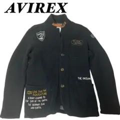 【総刺繍 ブランケット付】AVIREX スウェット地 テーラード ジャケット