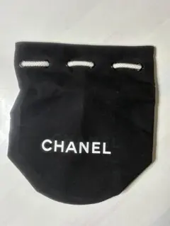 CHANEL ノベルティ 巾着型ビーチバッグ S ブラック - メルカリ