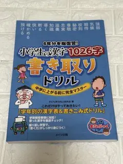 6年分を総復習! 小学生の漢字1026字 書き取りドリル