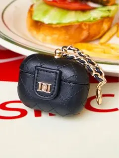 ダーリッチ Darich キルティングビジューAirPodsケース ブラック