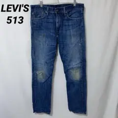 B-991 LEVI'S リーバイス 513 W34 スリムストレート デニム