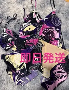 San-ai Resort 水着 9M バタフライ柄 インナーショーツ付 4点のサムネイル
