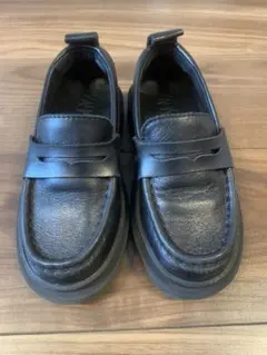ZARA ブラック　ローファー　厚底 サイズ29