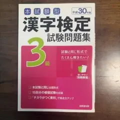 平成30年版 漢字検定3級 試験問題集
