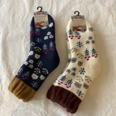 レディースソックス　STREAM ルームソックス 2色　厚手