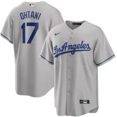 【新品】MLB LA ユニフォーム　 大谷翔平 ドジャース　グレー　Lサイズのサムネイル