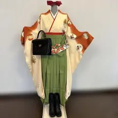 卒業式　袴　(紐下91㌢)154〜160㌢・ブーツ着用＋10㌢の方用5点セット