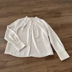 NATURAL BEAUTY BASIC ベージュ 長袖ブラウス M