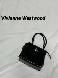 Vivienne Westwood 黒 レザー　ハンドバッグ　プレーン Vivienne Westwood / ヴィヴィアンウエストウッド プレーン