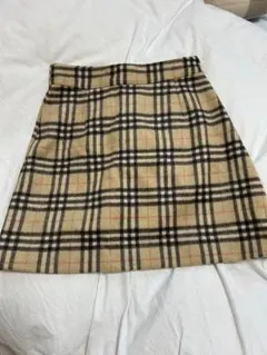 チェック柄 ミニタイトスカート M