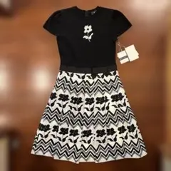 エムズグレイシー　リボン花柄ワンピース