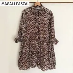MAGALI PASCAL ティアードワンピース　S くすみピンク　上品のサムネイル