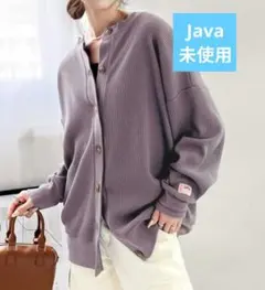 2wayオーバーサイズワッフルカーディガン Java