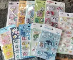 セリア ウォーターシール カプセルシール タイルシール おはじき まとめ売り