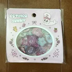 セブン エスターバニー おはじき風シール ピンク 新品 未開封 おはじき シール