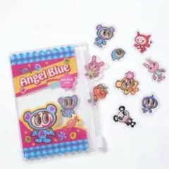 ポーチ付きぷっくりシール　エンジェルブルー