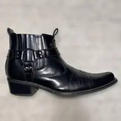 T*O様 黒 レザー ブーツ サイドジッパー付き