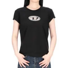 DIESEL ブラック 半袖TシャツDIESEL T-Angie Ｔシャツ正規品