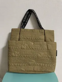 ISLA LARSON ブラウン キルティングトートバッグ