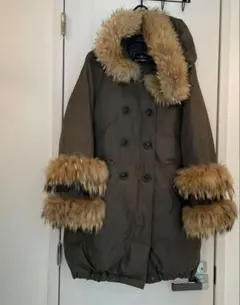 ファー付き ダウンジャケット