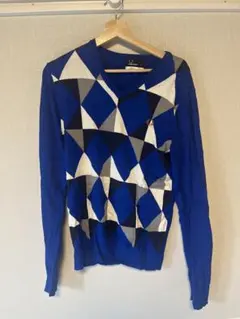 FRED PERRYアーガイル模様 Vネックセーター