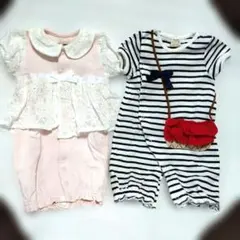 プティマイン ロンパース　カバーオール セット50〜70 petit main