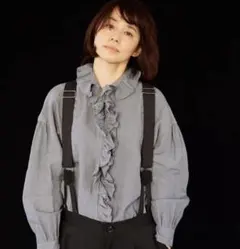 石田ゆり子着用✨】TOUJOURS リネンクロスラッフルシャツ - メルカリ