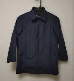 【ファミリア】ハーフコート アウター ライナー付　受験 通学130 ネイビー