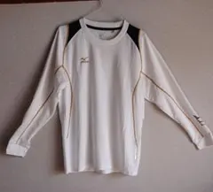Mizuno メンズ　ホワイト長袖Tシャツ