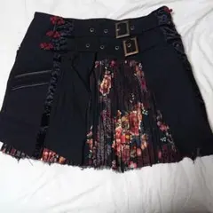 OZZON 花柄プリーツスカートとベルト装飾のセット販売のサムネイル