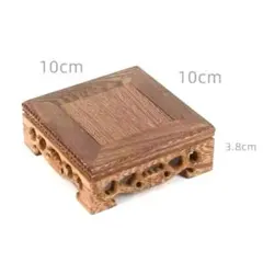 新品 木製 四角台座 盆栽鉢 香炉 パワーストーン 飾り台 アンティーク調 花台