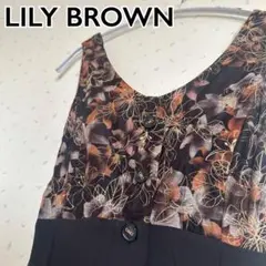 LILY BROWN 花柄刺繍 オールインワンのサムネイル