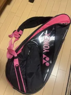 ヨネックス　YONEX バドミントンラケットバッグ 黒/ピンク　6本用
