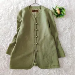 MAISON DE LILIANA｜毛100 上質ノーカラージャケット 大人女子