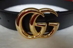 GUCCI | ダブルG・シャイニーゴールド（幅 4cm, Size 85）