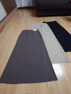 pon♡様専用☆　丈短め　ユニクロウルトラストレッチエアリズム　ロングスカートＳ