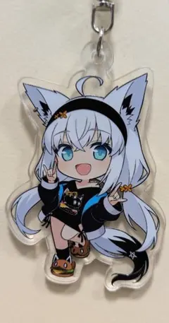 【新品/値下げ】ホロライブ 白上フブキ 両面プリントアクリルキーホルダー