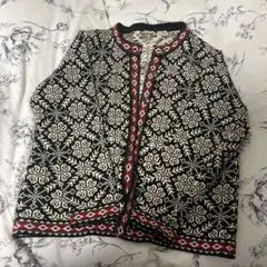 u*n様 LL Bean ヴィンテージ ノルディック ウールカーディガン　90s