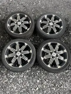 20インチ アルミホイール タイヤ付き 4本セット Kiii ハイエース用