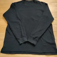 5月末出品終了ユニクロ　ワッフルクルーネックＴシャツ長袖