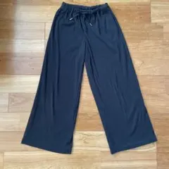 【GU 】girls リブプルオンワイドパンツ　150サイズ