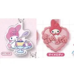 サンリオアクリルキーホルダー　なまえホルダーミニチュアラバーマスコット　マイメロ