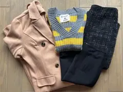 ロングコート付き冬服セット