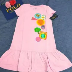 ☆アメリカ販売品☆ ラルフローレン ポロベア 半袖ワンピース キッズM 140