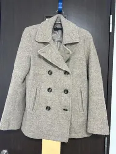 UNIQLO ユニクロ ウール混 Pコート Mサイズ グレージュ ピーコート