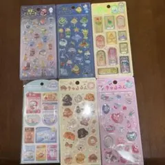 文具女子博きゅるるん他シール6枚セット⭐︎ミニチュアトイコレクション喫茶アラモード