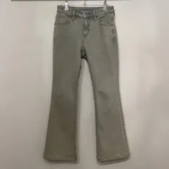 股下69cm GU スリムフレアジーンズ S