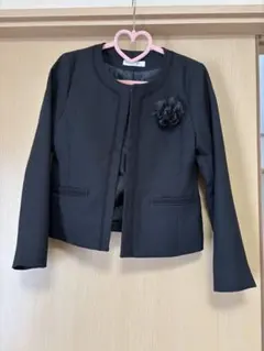 GLACIER ブラック ノーカラージャケット L