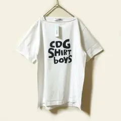 新品未使用タグ付き✨ コムデギャルソン ボーイズ半袖 Tシャツ 白のサムネイル